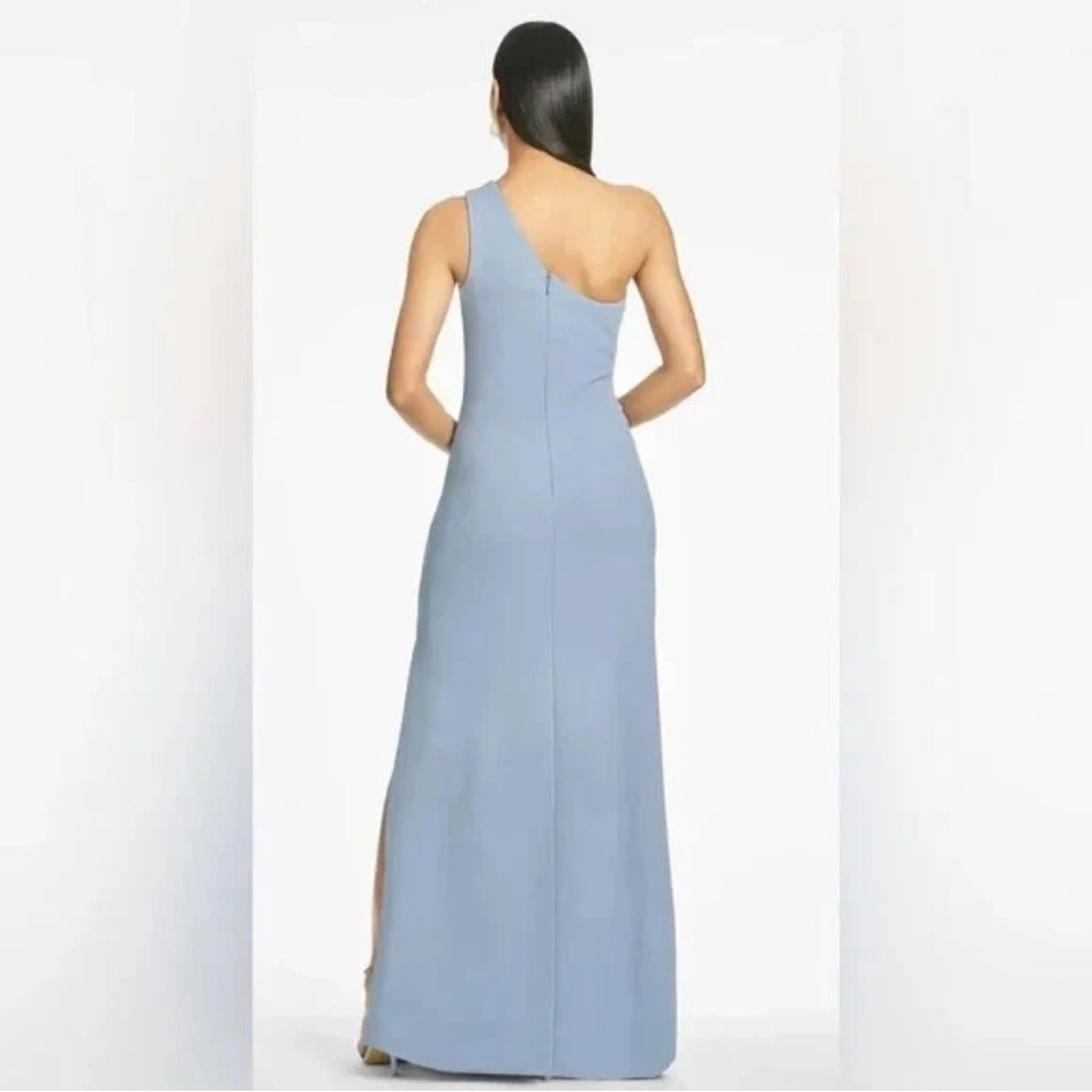 NWT | SACHIN & BABI CECE GOWN SLATE BLUE MAXI FULL LENGTH ONE SHOULDER VAR SIZES - Picture 4 of 8
